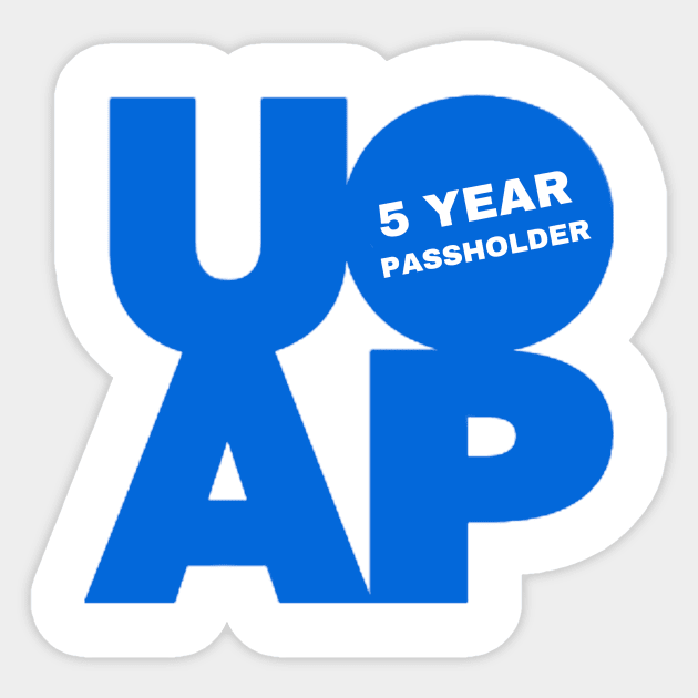 Universal Orlando Annual Passholder Tenure T-Shirt- 5 Year Passholder Sticker by TheFloridaManCollective